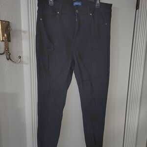 Wax Jean Black High-Rise Skinny Jeans